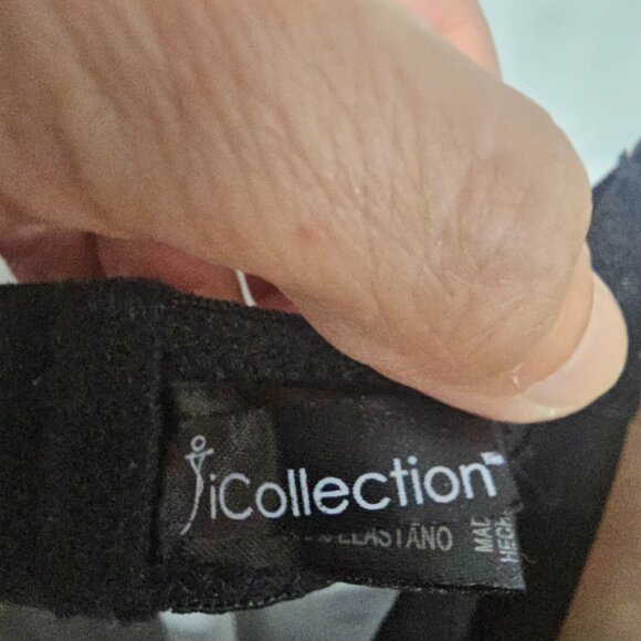 Icollection Tank Y2K babydoll Fairy Whimsigoth Lace Black Beige 3X - Picture 7 of 10